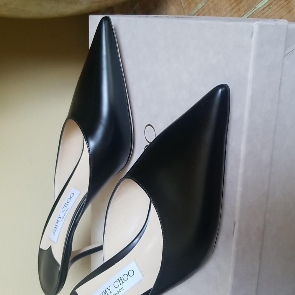 NWOT Jimmy Choo Black Rav 65 Mules - SZ 41 - Picture 12 of 16